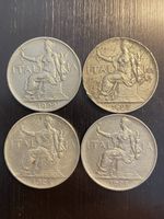 Royaume d’Italie, 4X Buono da Lire 1de 1922 à 1928 Nickel