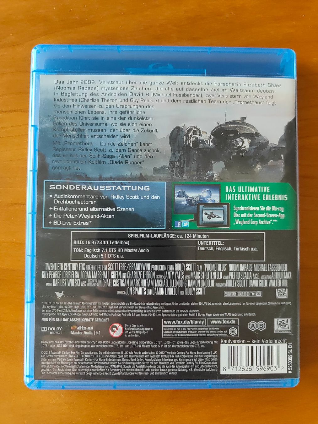 Tutti i DVDs: 2 Blu-rays: Prometheus + Predators. Versand 5 Franken – Usato da Birmensdorf ZH venduto da christoph06 1