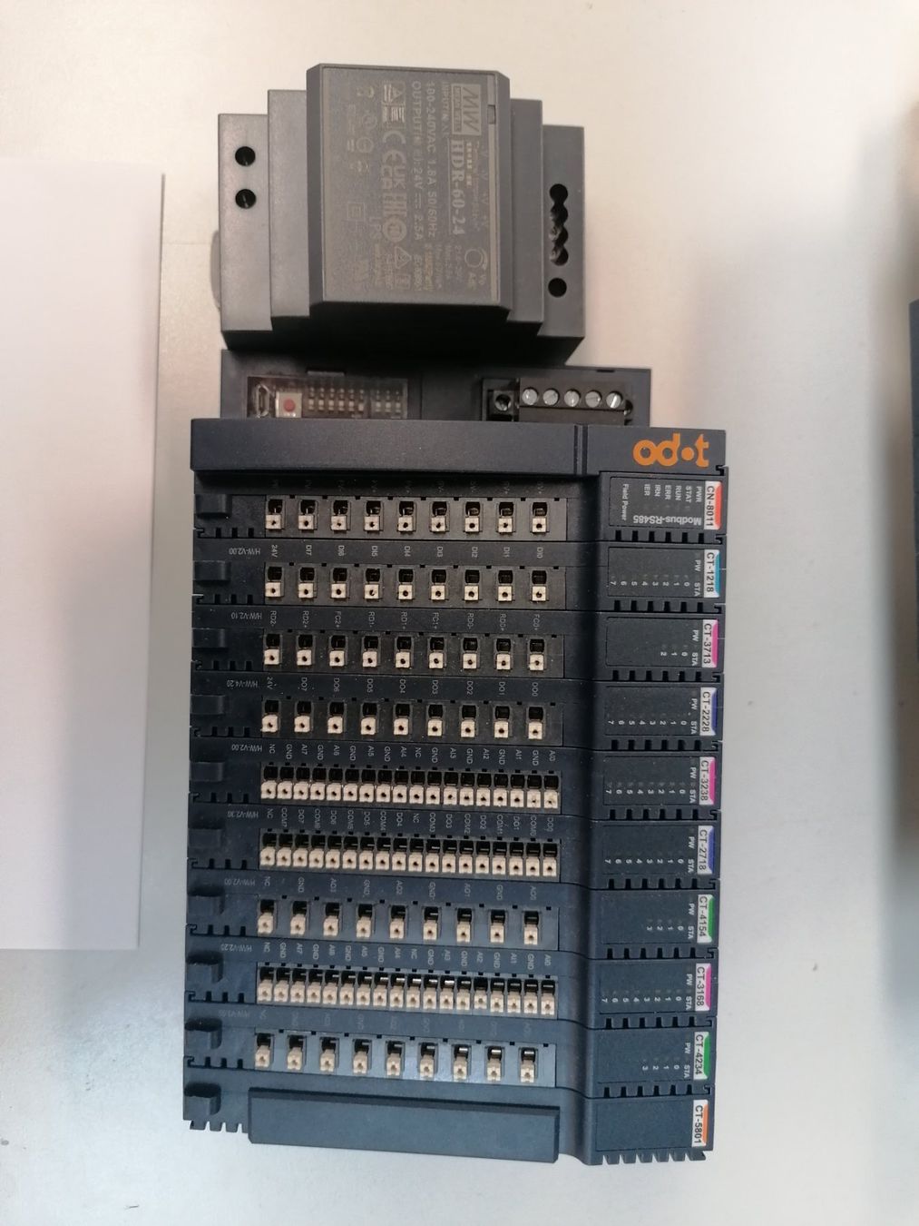 Componenti elettronici: 3x Odot PLC SPS IO-Module RS-485 Modbus Lernsystem – Usato da Diessenhofen venduto da Osio 1