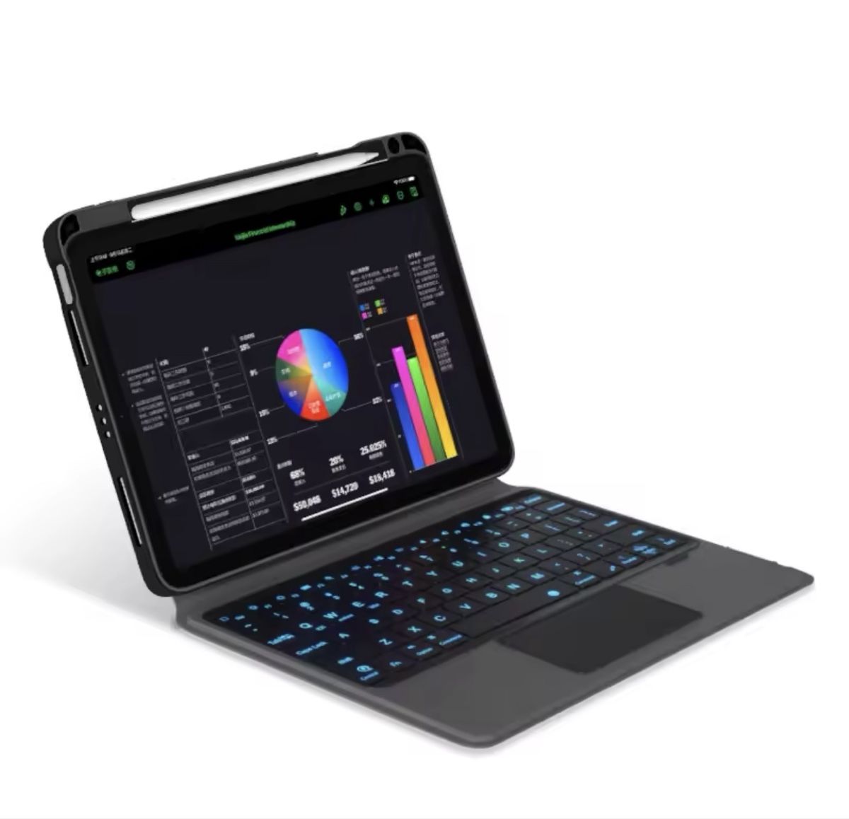 Tastiere: Magnetic keyboard leather case – Nuovo (secondo la descrizione) da Meilen venduto da lulagup 5