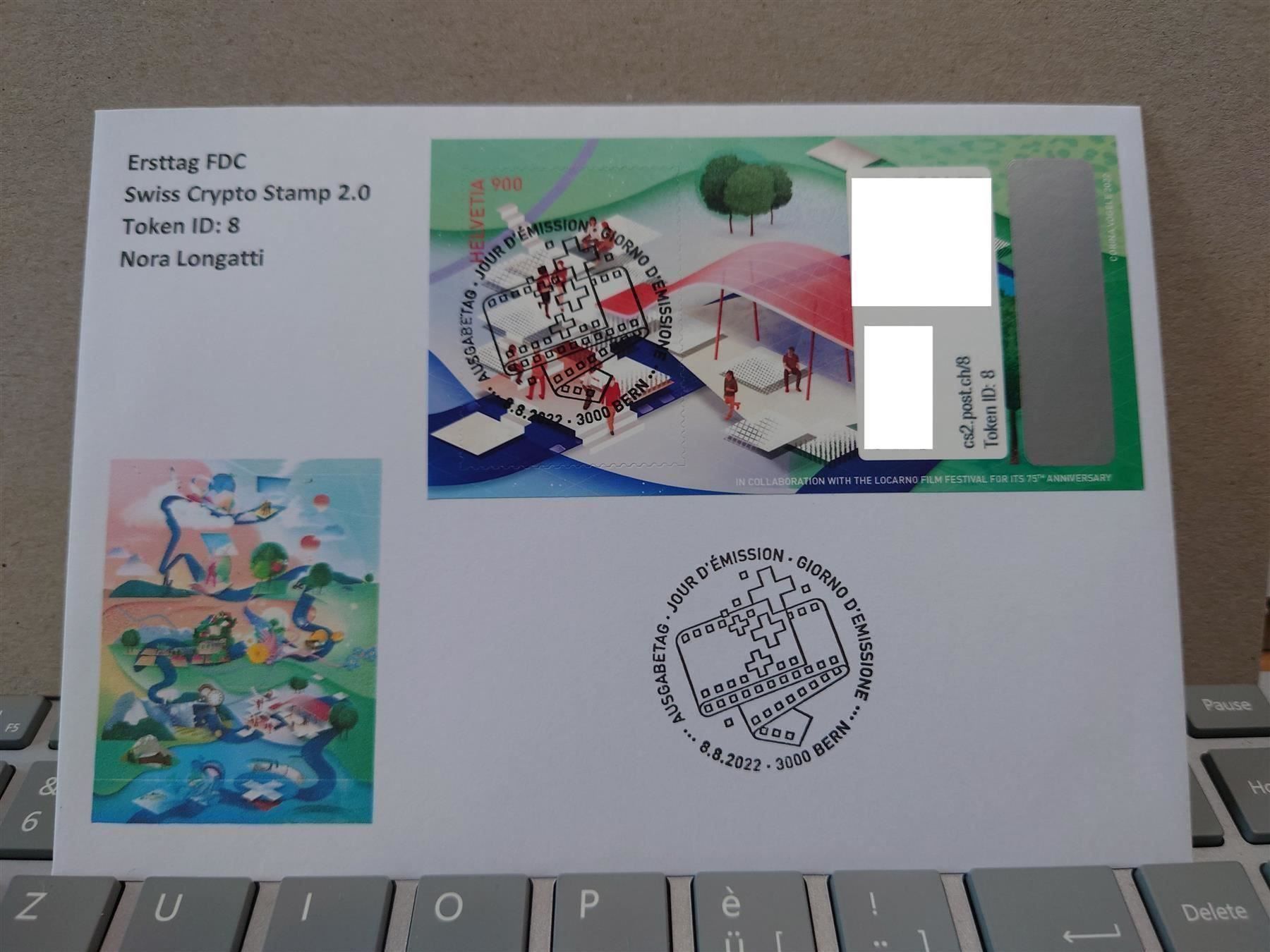 Tutti i francobolli: Set FDC Swiss Crypto-Stamp 2.0, ID1-ID10 – Usato da Rickenbach SO venduto da Bytebull 8