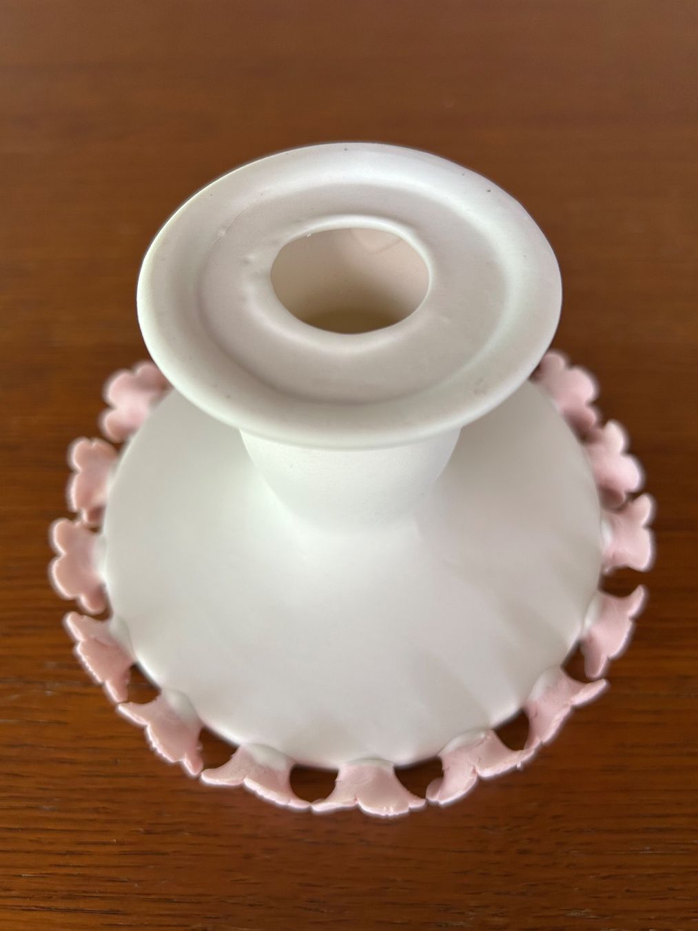 Piatti di portata: Etagère mini - weiss mit rosa Blümchenrand – Difettoso da Riniken venduto da einfach-so 2