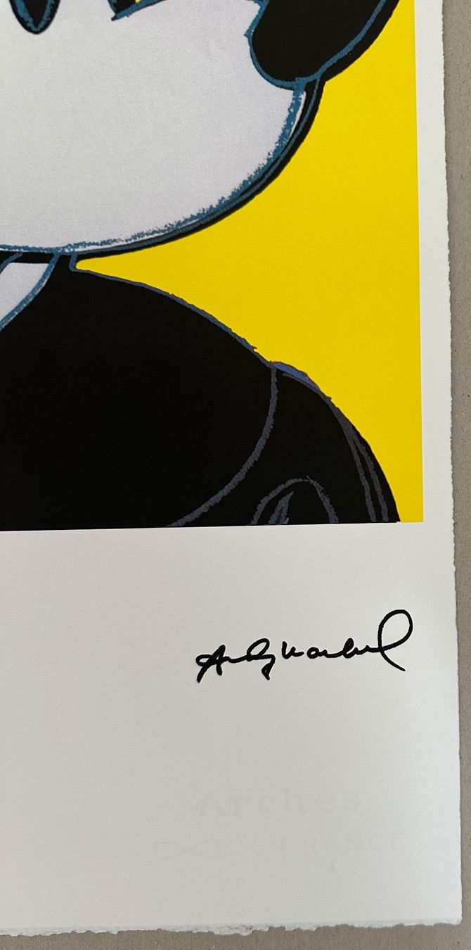 Tableaux: Andy Warhol: Mickey Mouse POP ART 92/100 – Neuf (Voir description) à Meilen par Smgdesign 2