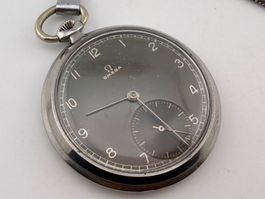 Vintage OMEGA Taschenuhr läuft aus Stahl