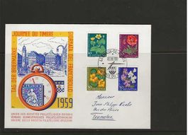 enveloppe journée du timbre 1959