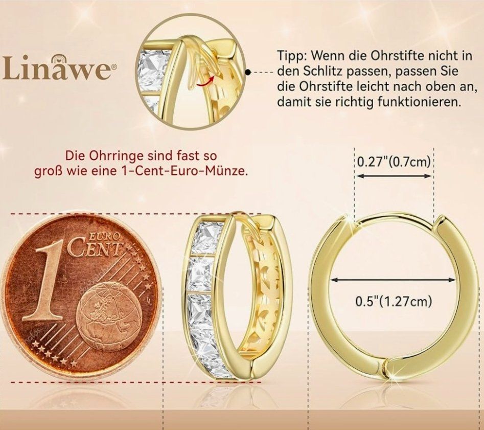 Orecchini pendenti & Orecchini a lobo: ohrringe vergoldet 14k – Nuovo e nell'imballaggio originale da Hemmental venduto da Schmuckstudio 1