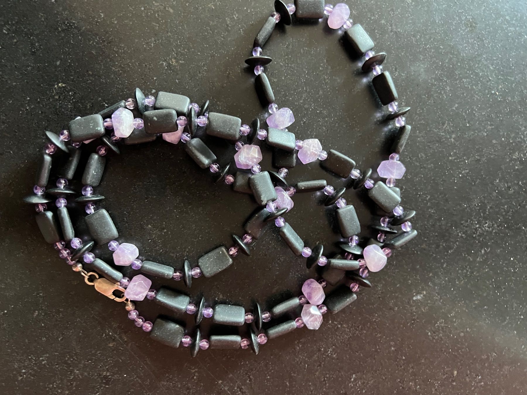 Onyx Catenine: Edelsteinkette – Usato da Remigen venduto da Orlana7 1
