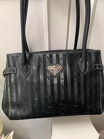 Exklusive Original Mollerus Tasche schwarz/silber