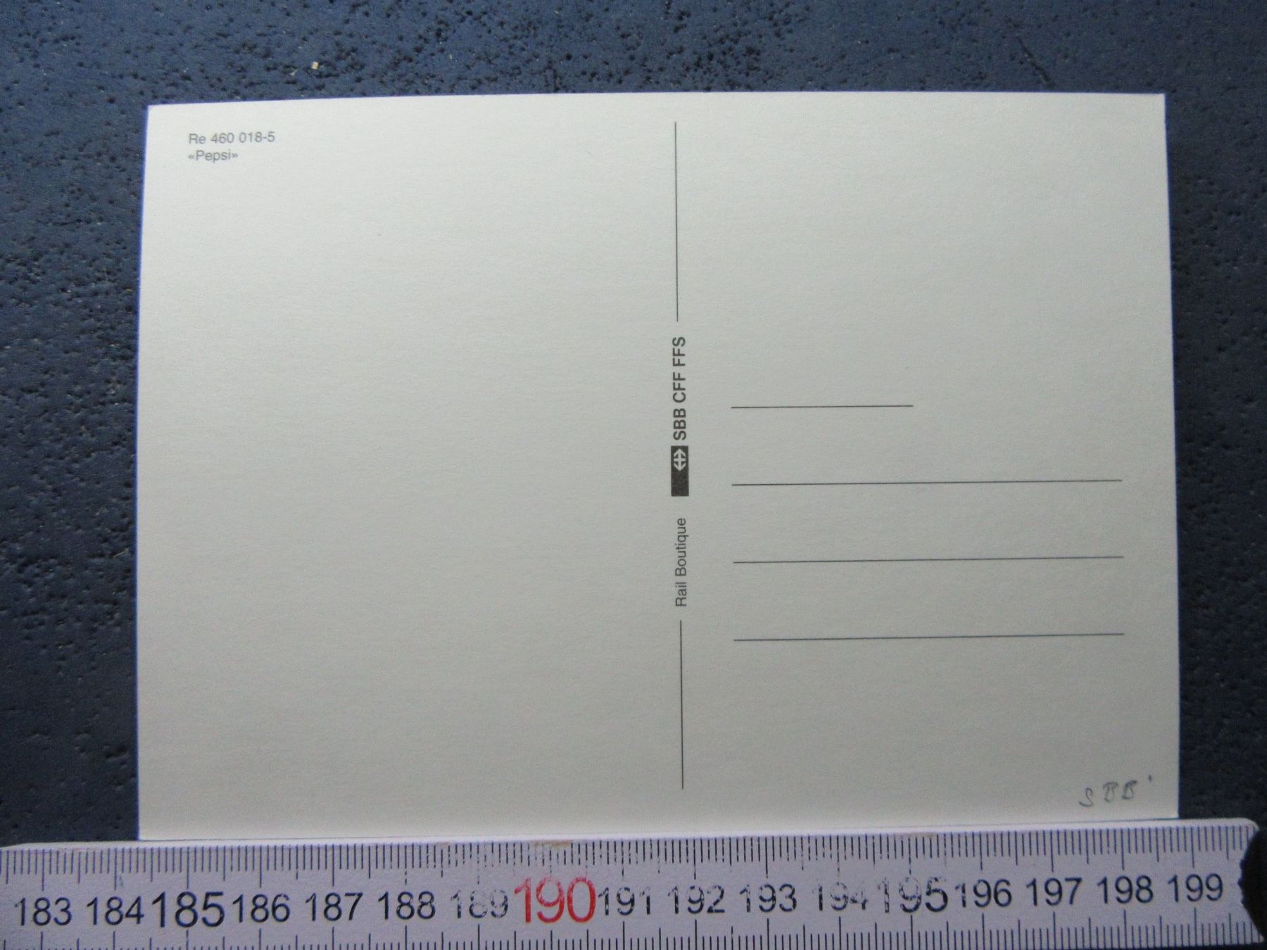 Cartoline postali: SBB Re460 WERBELOK "PEPSI-COLA" AK – Usato da Ettingen venduto da Hausi4711 1