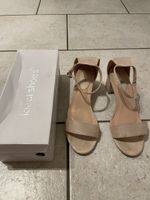 Ideal Shoes – elegante Sandaletten in Beige-rosa (Grösse 40)