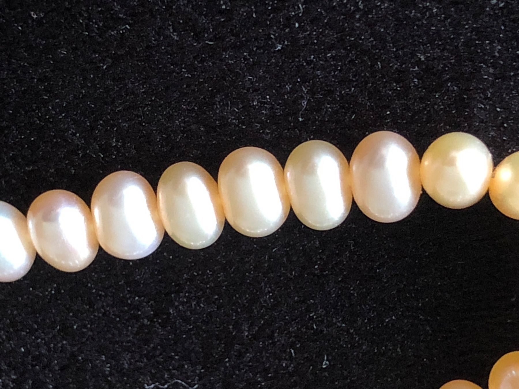Fein Ketten: Echt Perlenkette Collier Perlen  mit Silber Verschluss925 – Gebraucht aus Läufelfingen von Original100 1