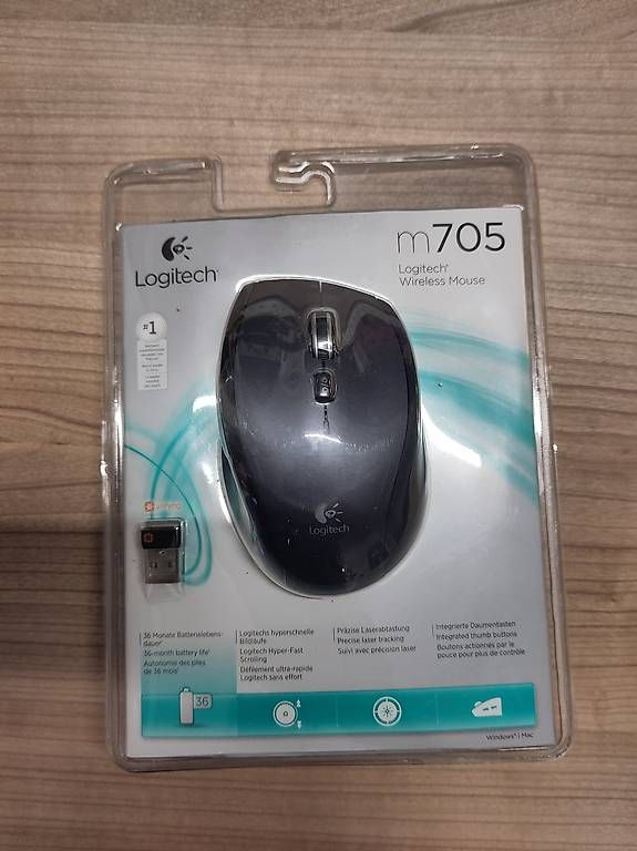 Logitech Mouse: neue Logitech Maus m705 kabellos – Nuovo e nell'imballaggio originale da Zürich venduto da Roessler0