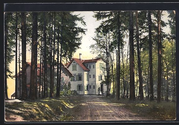 Cartoline postali: St. Gallen, Wildpark Peter und Paul, Par – Usato da Berlin venduto da bartko-reher