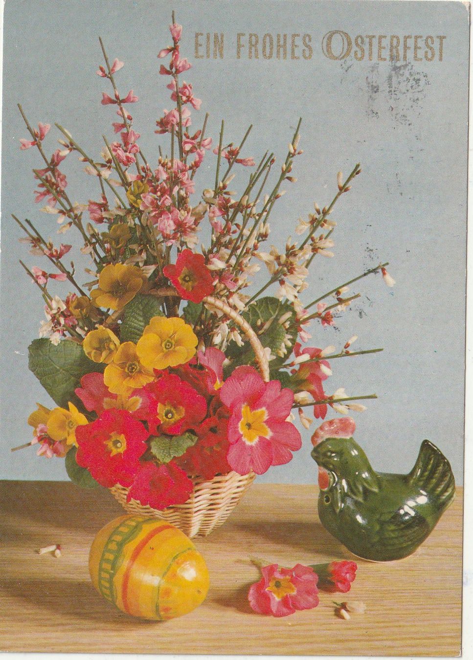 Cartoline postali: Blumen - Grusskarte – Usato da Lumbrein venduto da made02