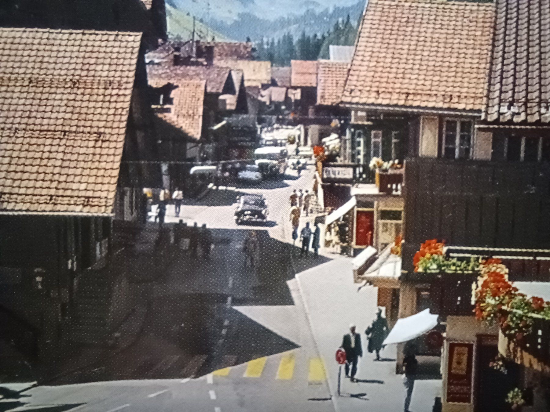 Cartoline postali: Adelboden BE, Dorfstrasse, 1977 – Usato da Aarau Rohr venduto da mgvw 1