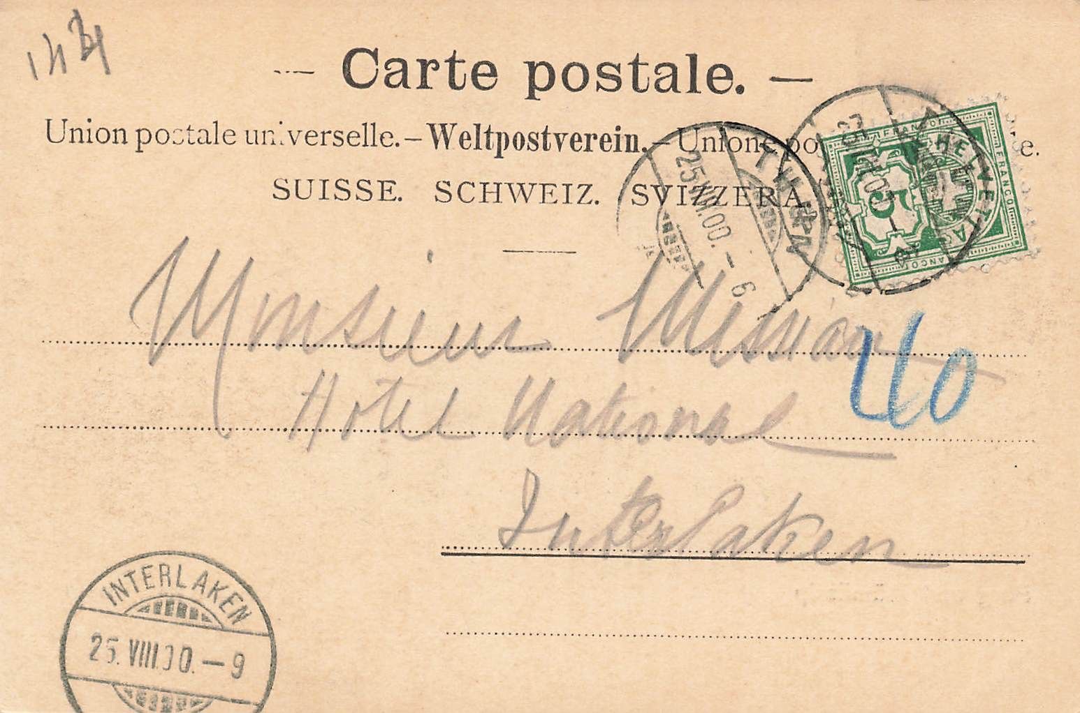 Cartoline postali: Thun (BE) – Usato da Biasca venduto da Blenio71 1
