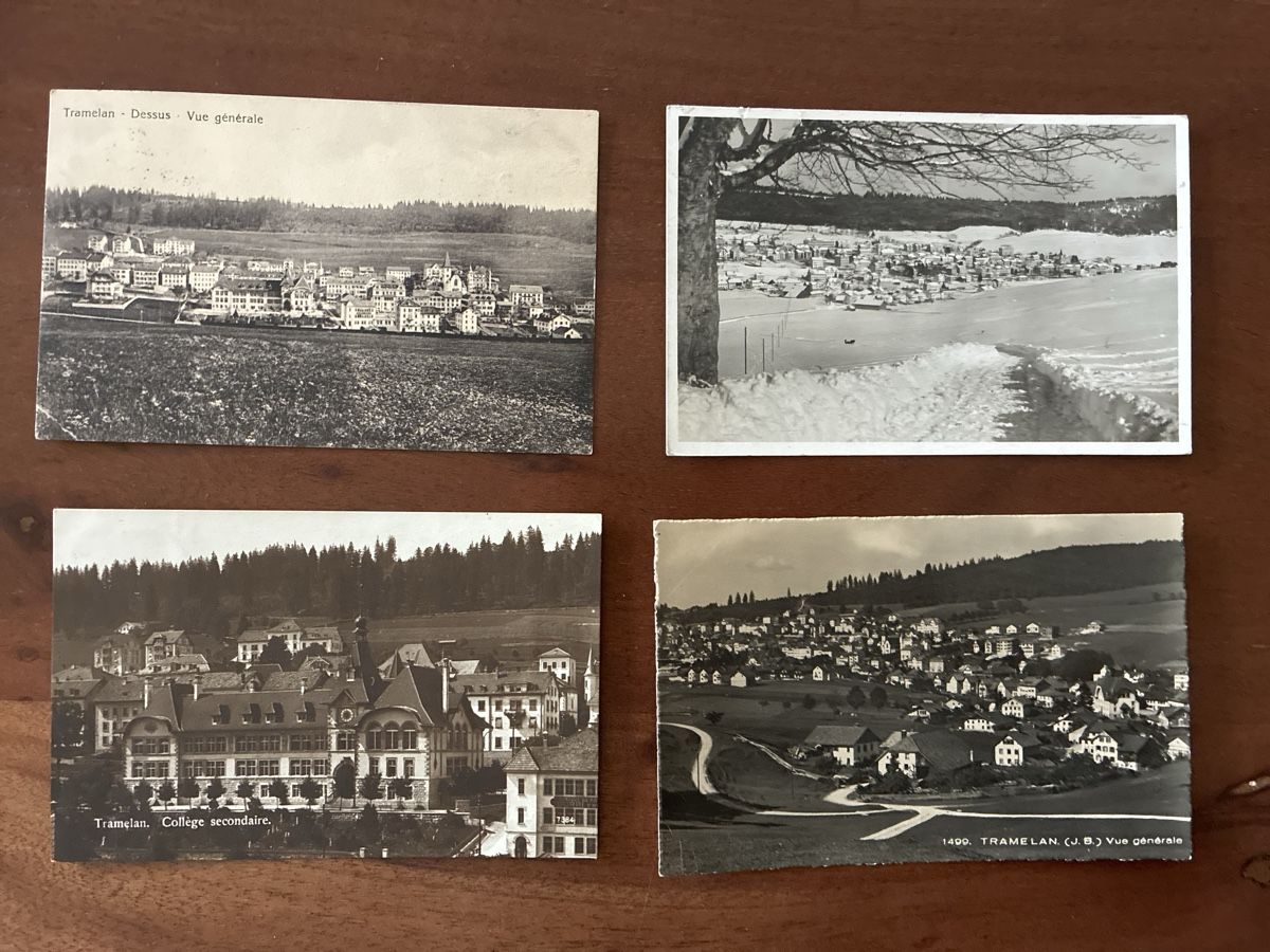 Cartoline postali: 7 Ansichtskarten Schweiz von Tramelan BE – Usato da Oftringen venduto da Cla.vD.74 4