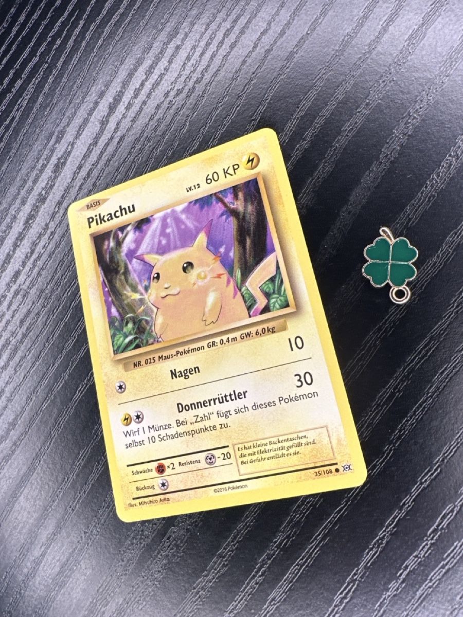 Pokémon Carte collezionabili: Pikachu lv.12 35/108 xy evolutions non holo – Usato da Uster venduto da Neonschwarz 2