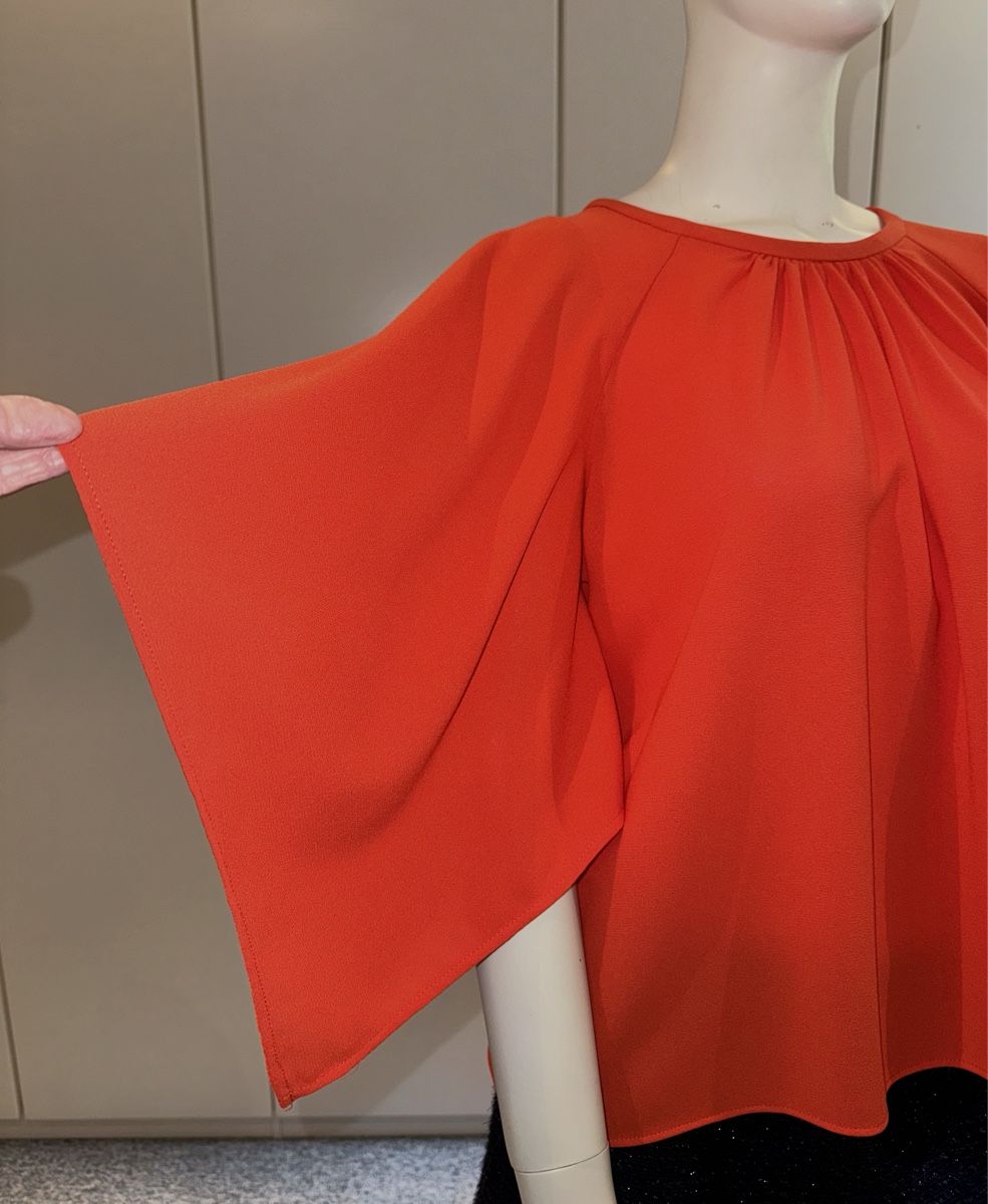 Camicette: Blouse manches amples orange 40 – Nuovo (secondo la descrizione) da Genève venduto da flocon06 3
