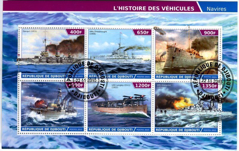 Tous les timbres: Block "Schiffe". Dschibuti – Neuf avec emballage d'origine à Basel par Butsch5