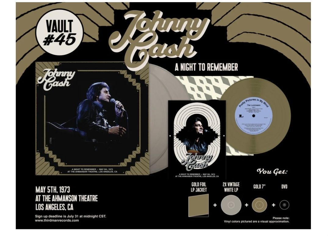 Dischi in vinile: Third Man Records / Vault #45 / Johnny Cash. – Nuovo e nell'imballaggio originale da Cortaillod venduto da signep