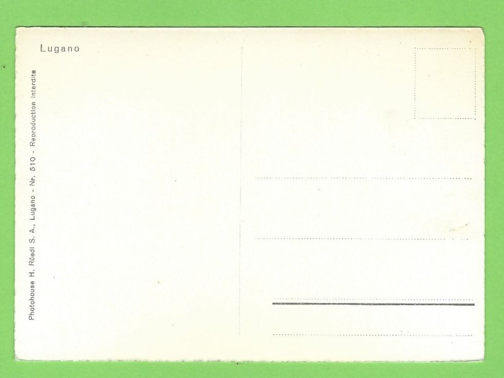 Cartoline postali: Lugano – Usato da Zürich venduto da t24_de 1