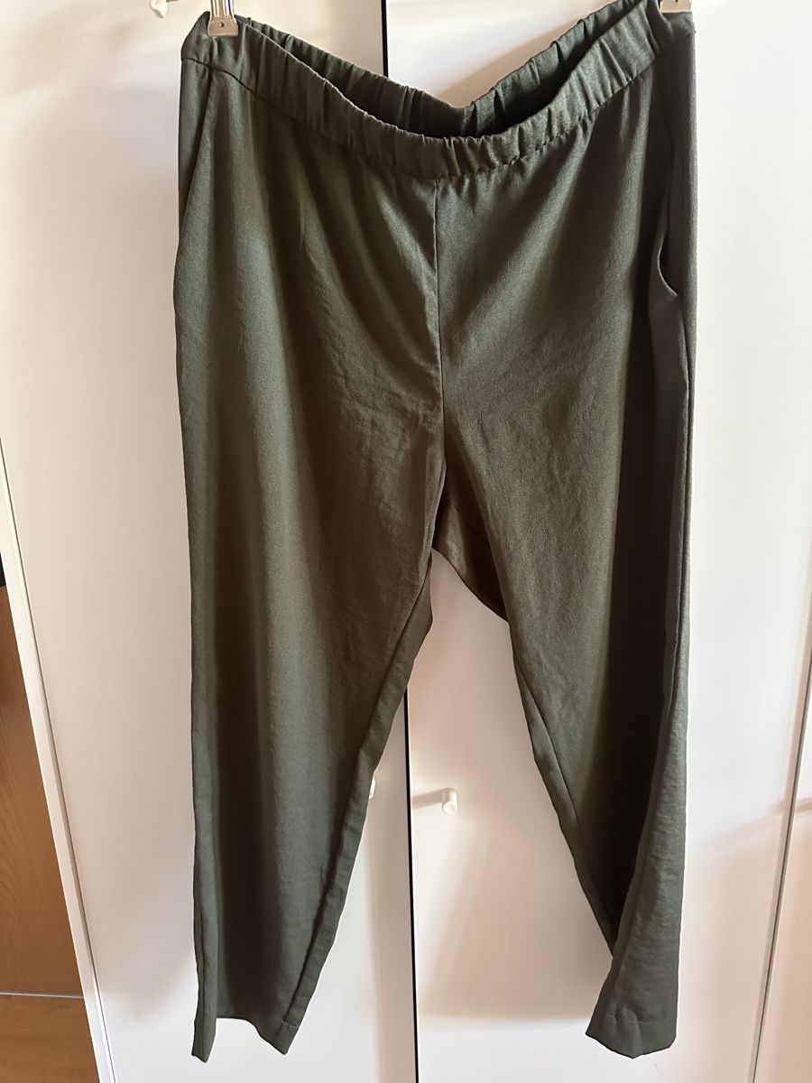H&M Pantaloni: Sommer Hose Olive H&M Gr. L – Usato da Münsingen venduto da Secondhand89