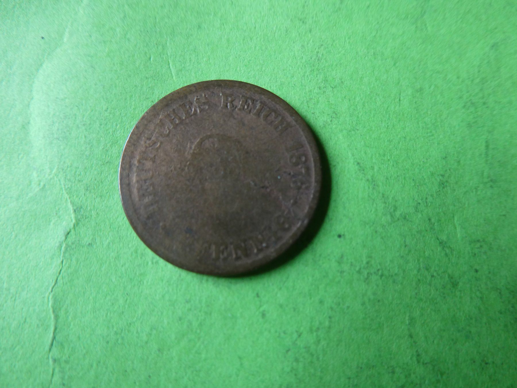 Alle Münzen: Dt. Reich 1876 D, 2 Pfennig – Gebraucht aus Hinterforst von Rohusri