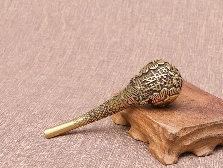 Pipe & Accessori: Pipe à fumer en cuivre pur rétro – Nuovo e nell'imballaggio originale da Gurmels venduto da Swisspod 1