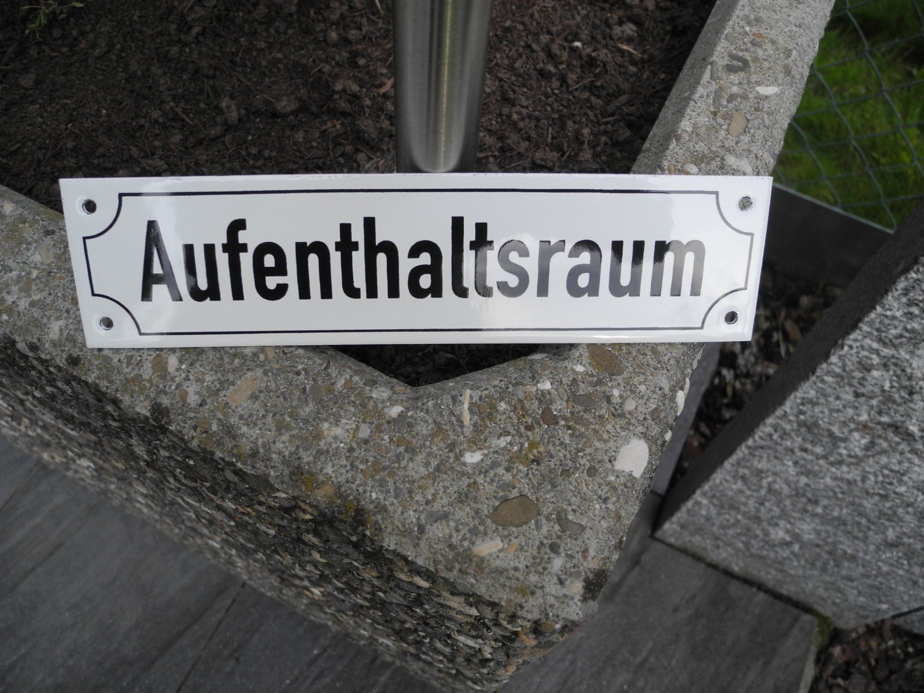 Insegne: EMAILSCHILD AUFENTHALTSRAUM – Nuovo (secondo la descrizione) da Reinach AG venduto da Huckleberrysix 2
