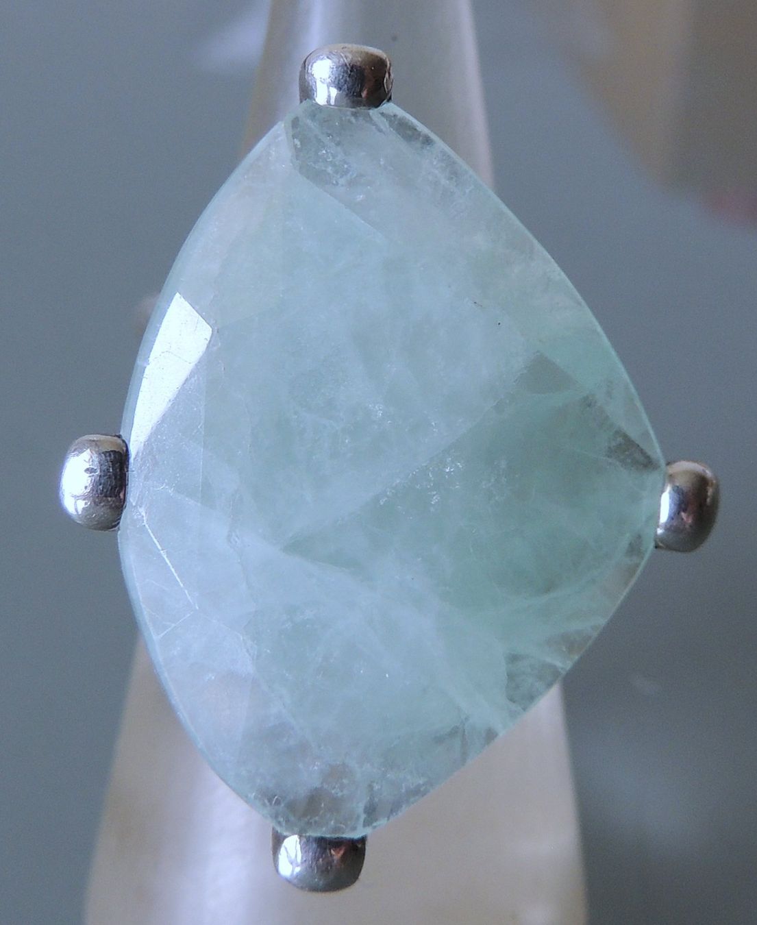 Anelli: Fluorit Silber 925 Fingerring Gr. 54 – Usato da Waldenburg venduto da schaller707 2