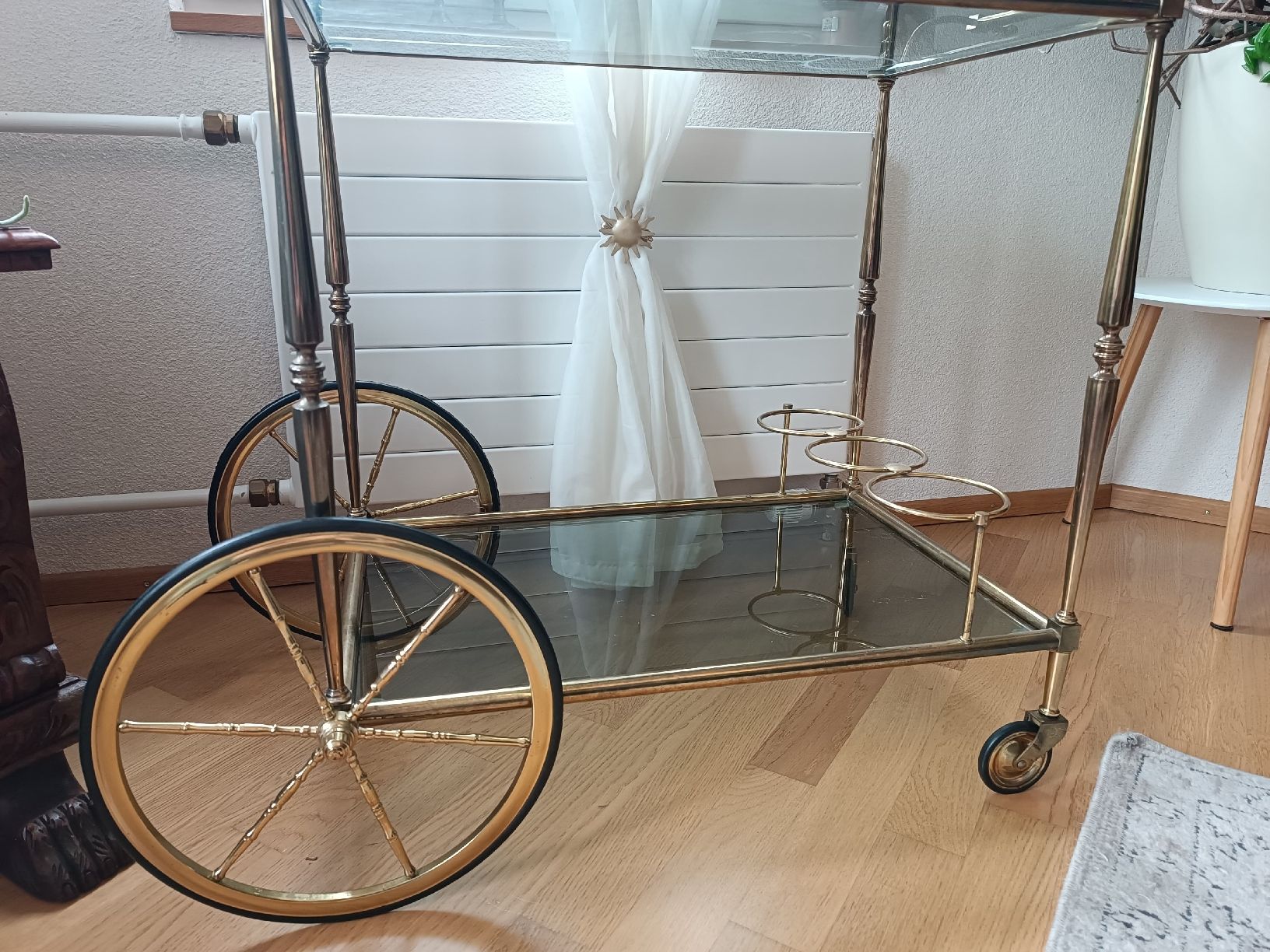 Carrelli di servizio: Antiker Servierwagen, Bar Bronze  – Usato da Zweidlen venduto da Oeverlord 1