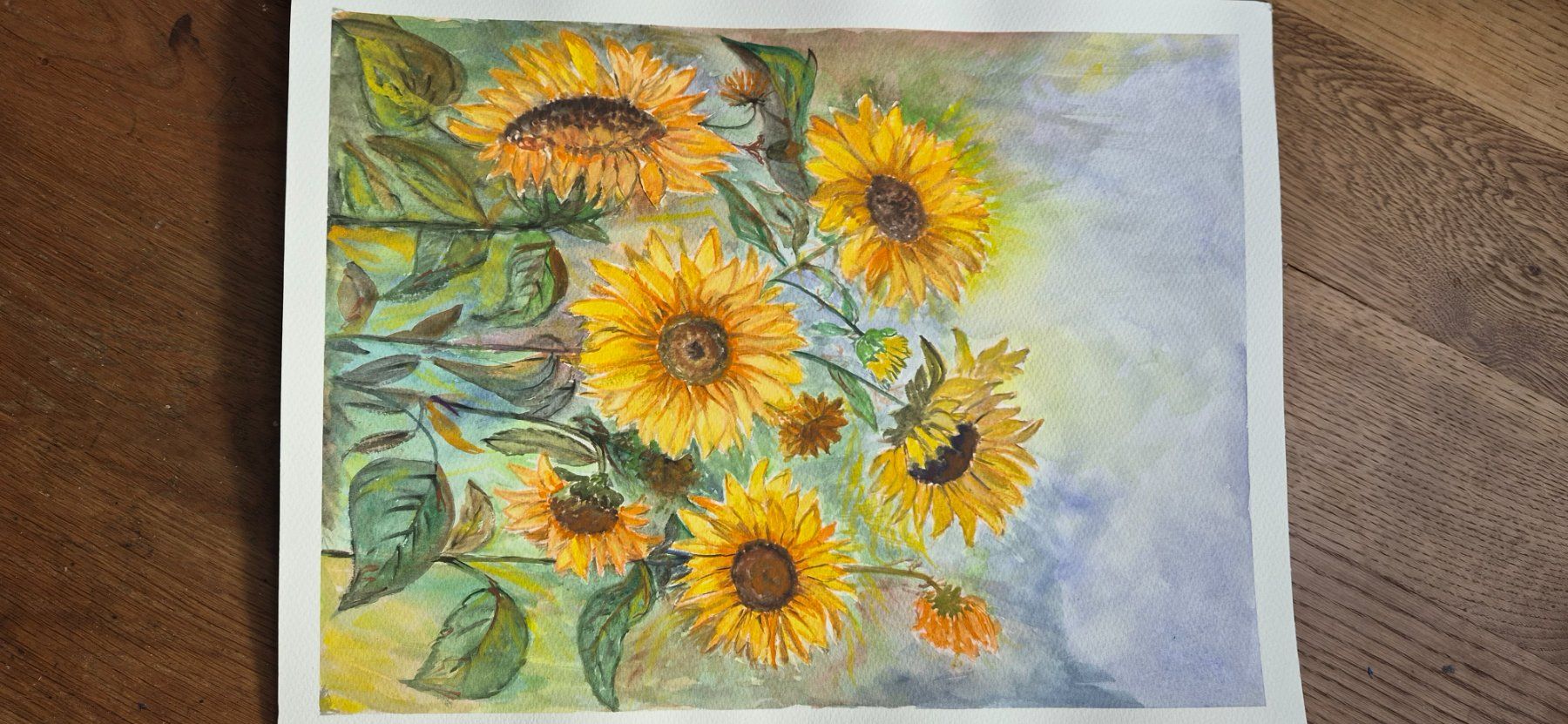 Tableaux: Sonnenblumen aquarel – Neuf (Voir description) à Ebikon par vij_fg72 3