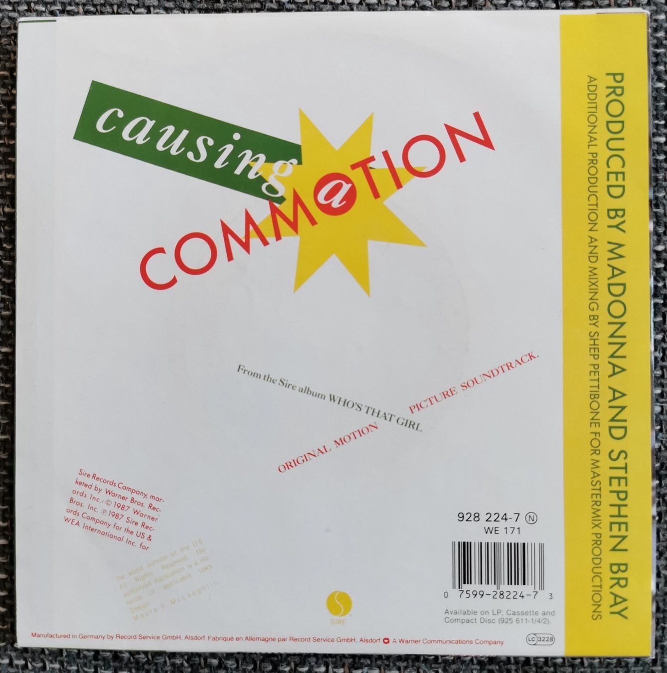 Dischi in vinile: Madonna Causing a commotion 7" single – Usato da Luzern venduto da thomarco 1