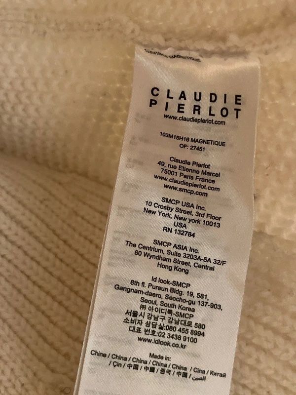 Claudie Pierlot Maglioni & Felpe: Claudie Pierlot Strickpullover Gr. 36, Offwhite – Usato da lugano venduto da alf_z69v 3