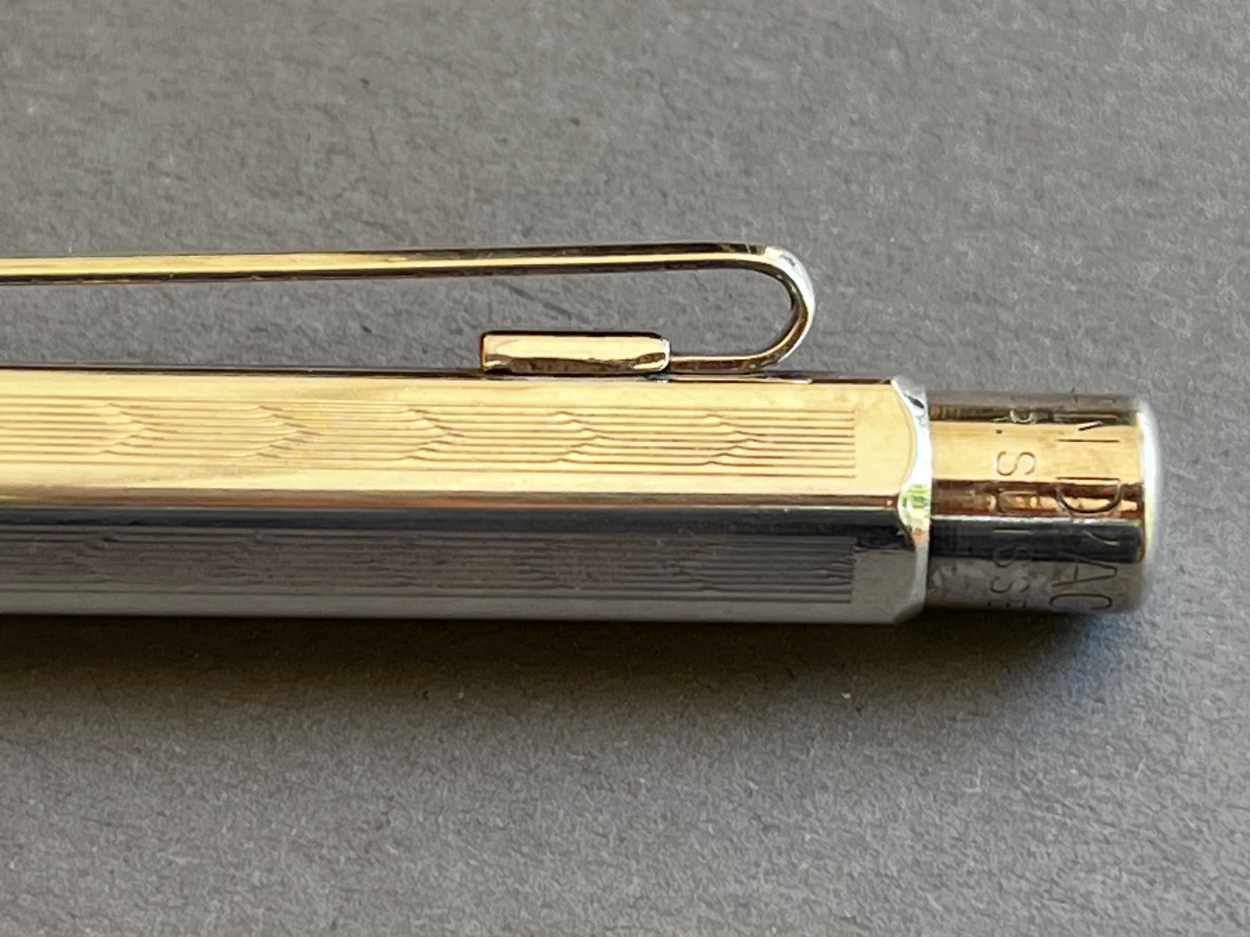 Caran D'Ache Matite, matite colorate & gessi: Caran d’Ache Ecridor Minenhalter - Chevron, versilbert dd – Usato da Zürich venduto da FV.vintage 3