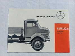 Mercedes-Benz LA/LAK/LAS 328 - Prospekt-Blatt von ca. 1960