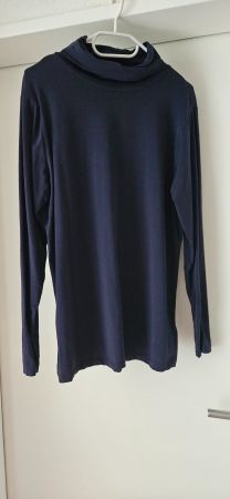 Rollkragen Pullover Dunkelblau Gr. 44/46