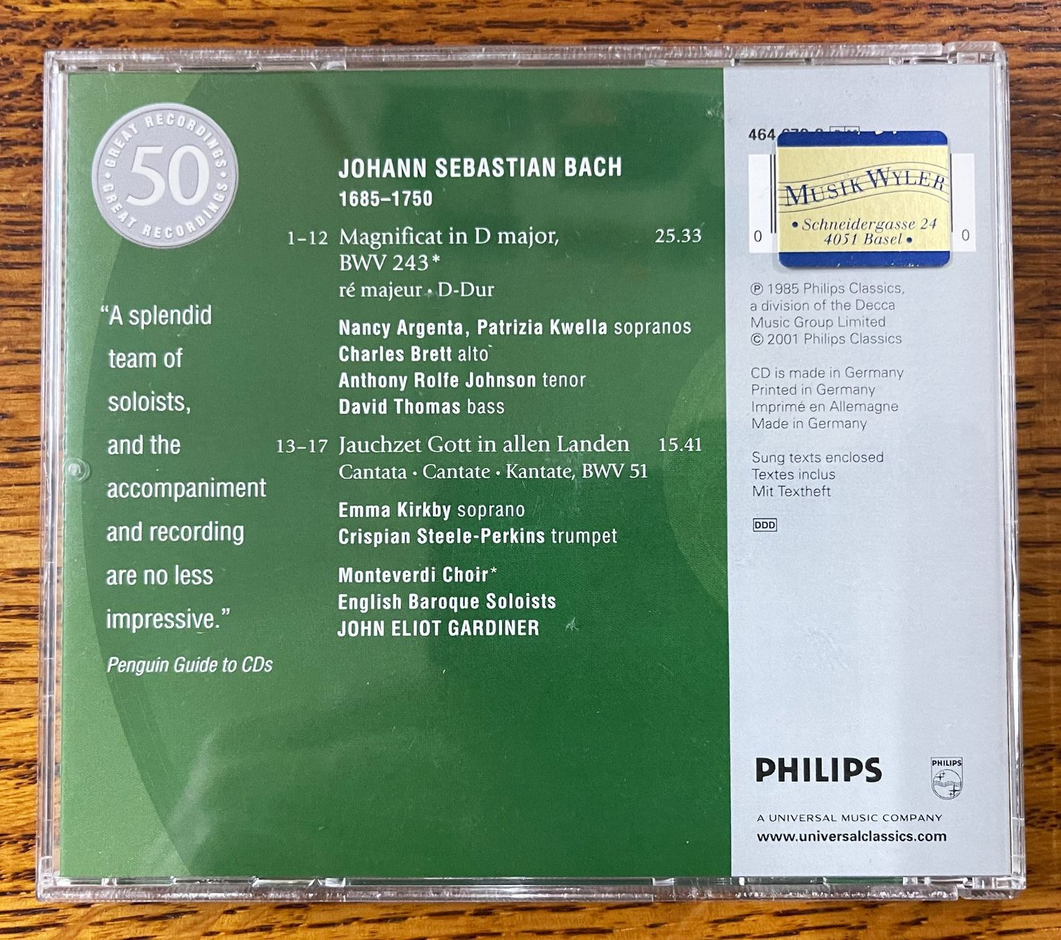 CD: J,S,Bach MAGNIFICAT CD – Usato da Oftringen venduto da Vucki 1