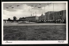 Hannover, Flughafenpartie mit Junkers Ju