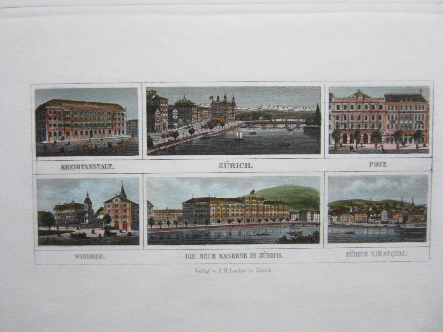 Incisioni: ZÜRICH – Usato da Gersau venduto da grafik-kunst