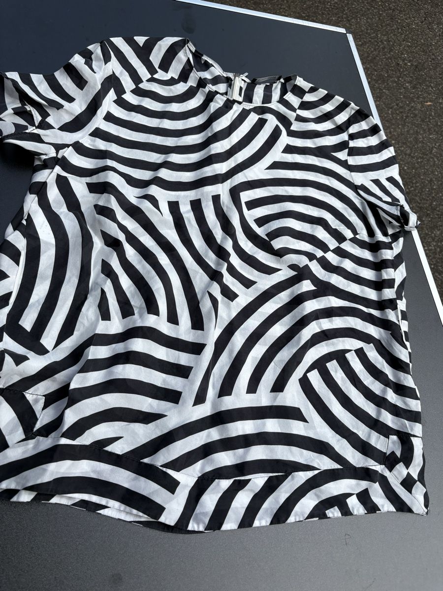 Camicette: Damen Bluse schwarz weiss Grösse M – Usato da Zürich venduto da Sundaygirl 4