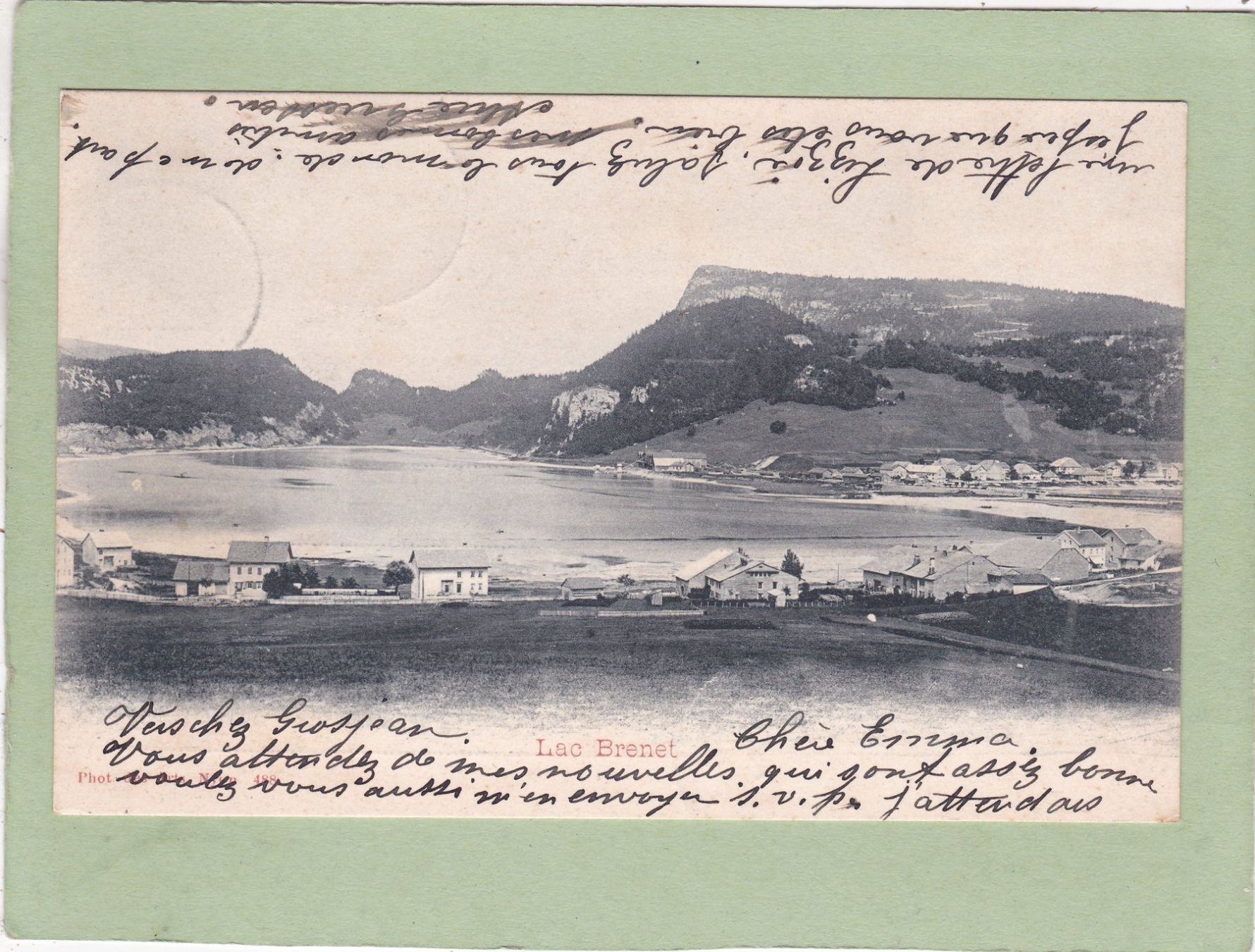 Cartoline postali: Lac Brenet 1903 – Usato da Herisau venduto da Lisegrat2008