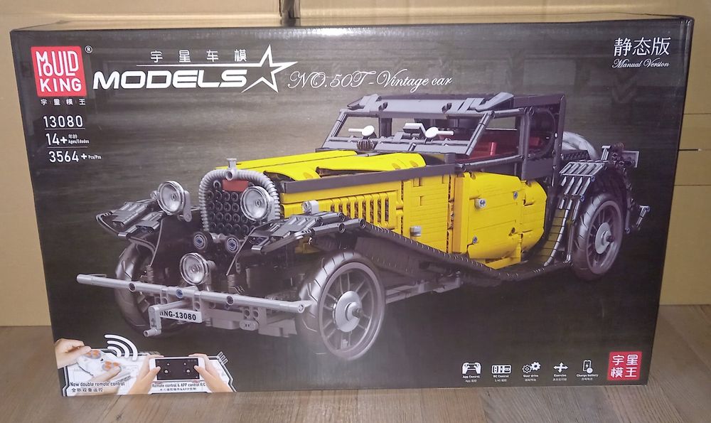 Seiko Turtle King Set Costruzioni Mould King 13080 - Auto Telecomandata Classica T50, Blocchi Da Costruzione Colla Per Tessuti Auto