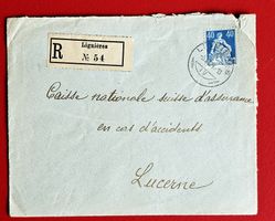 HELVETIA SCHWERT 161 CHARGE LIGNIERES NEUCHATEL LUZERN 1924