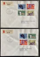 2x R-FDC Werbemarken 1958 D+F, SBK 80 Fr.
