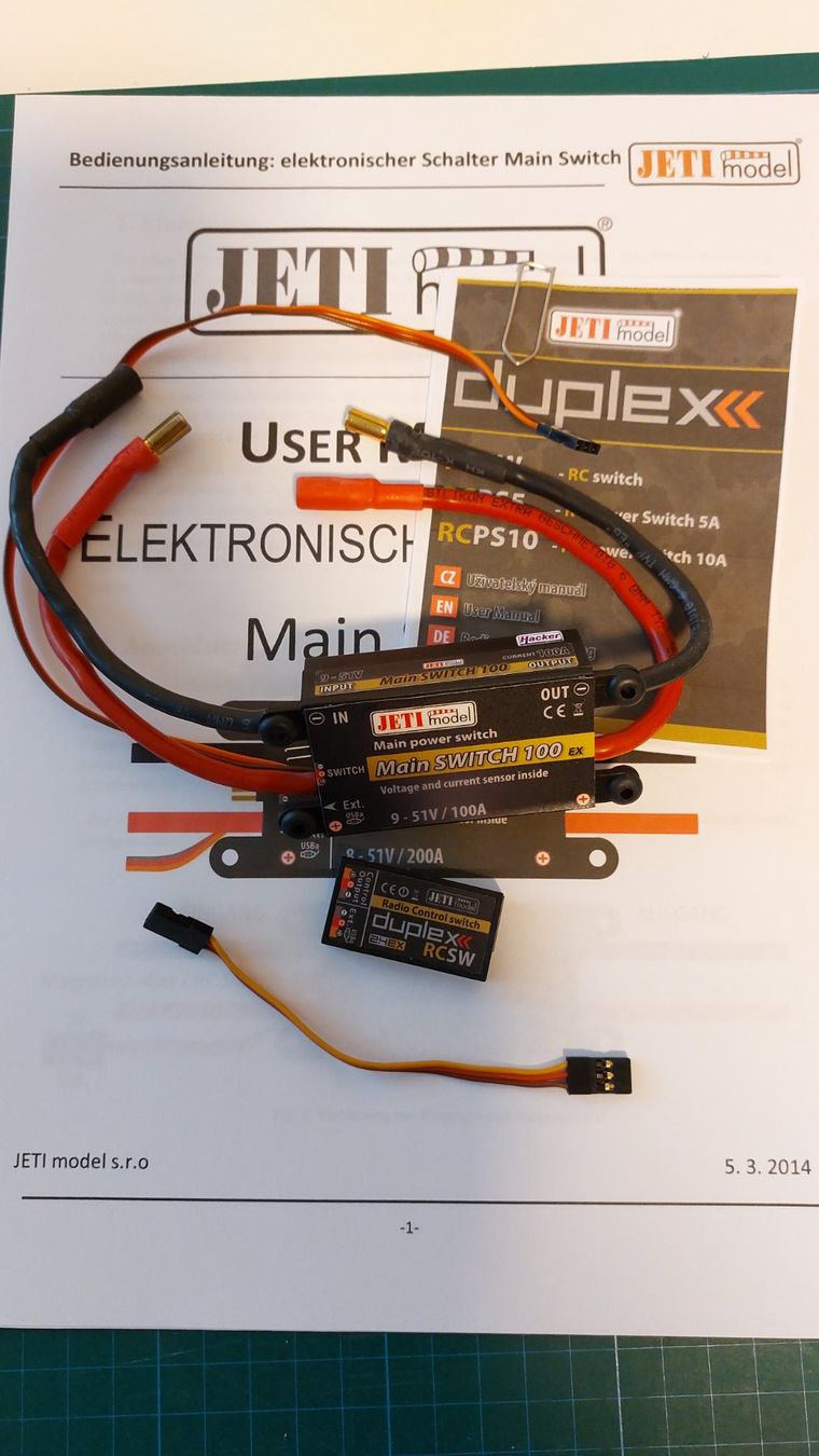 Jeti RC Kits de montage: JETI Main Switch 8-51V / 100A, mit RC-Switch – D'occasion à Hünenberg par sch_6qfz 1