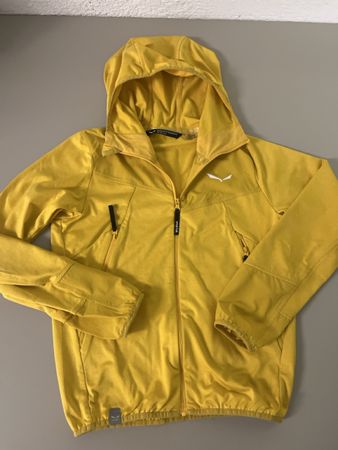 Salewa Kinder Kapuzenjacke Gr. 140 Gelb Leicht & Warm 