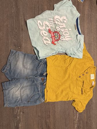 Sommer Set Gr. 74, T-Shirt, Shorts, Top Zustand!