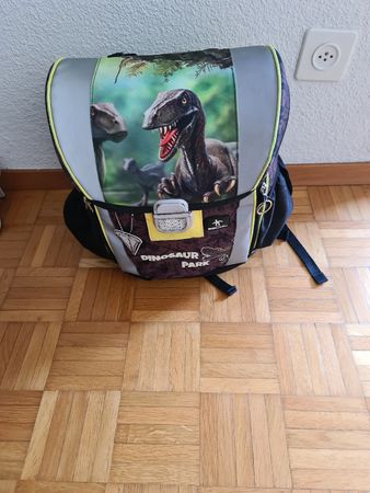 Thek / Schülerthek / Schulrucksack mit Dinosaurier